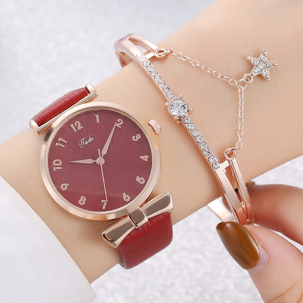 Fashion  Drainage Product Bracelet Set Watch