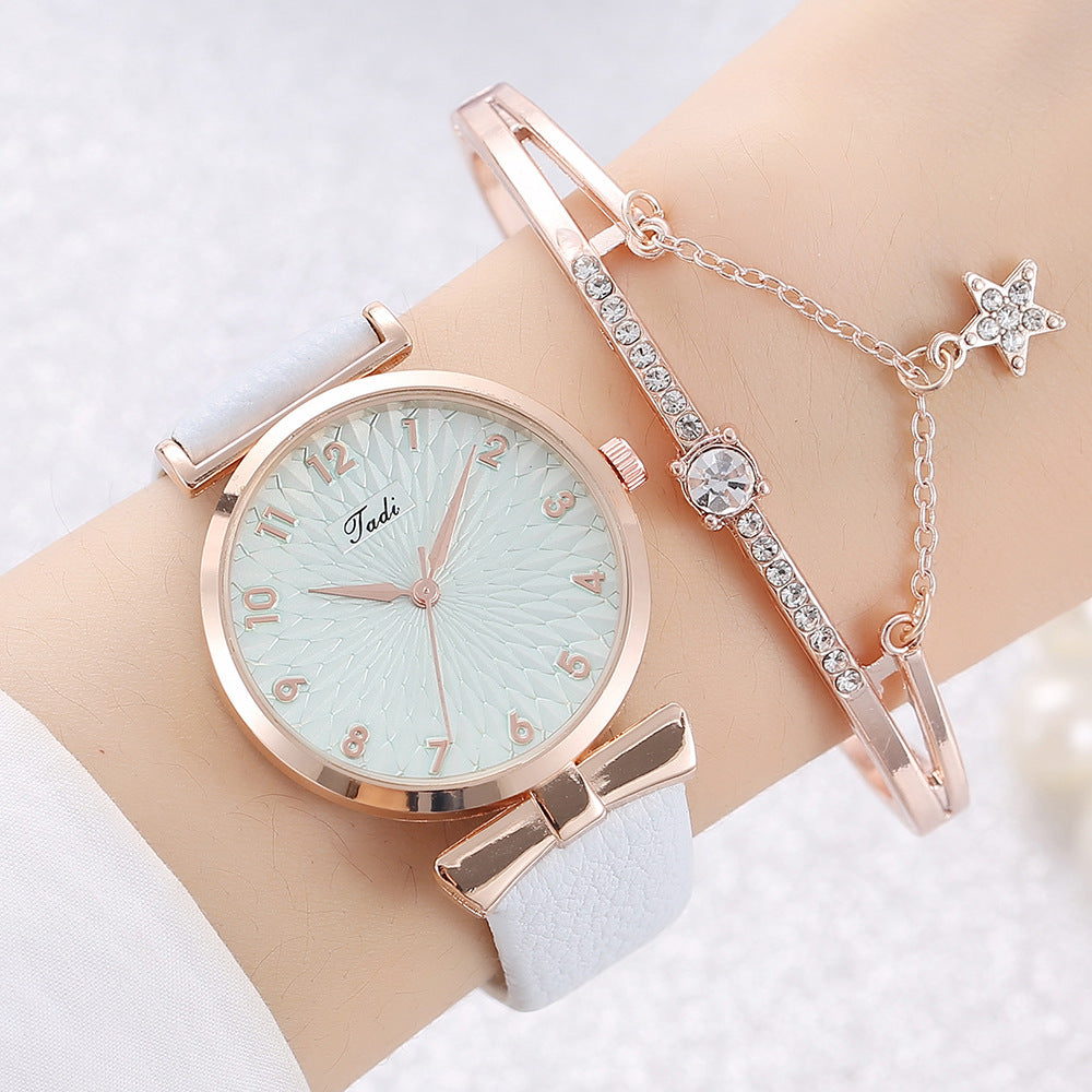 Fashion  Drainage Product Bracelet Set Watch